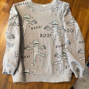 H&M Gray Mummy Print Sweatshirt size 5-6
